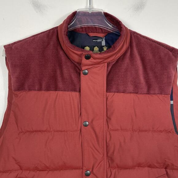 BARBOUR Wisbech Gilet Puffer Vest Men’s 2XL XXL Brick Red Outdoor Preppy Casual - Picture 4 of 14